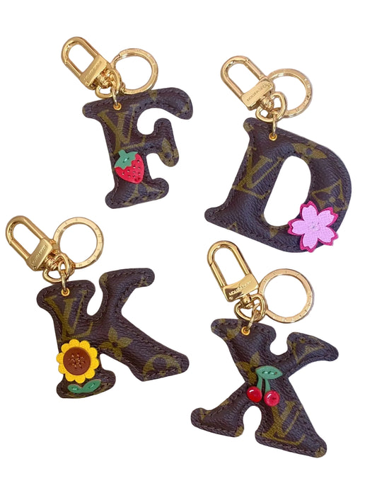 PREORDER Pick Your Initial Bag Charm Keychain