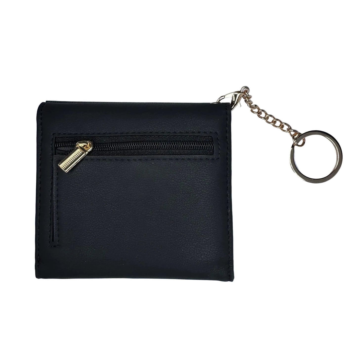 Black Compact Wallet With Black & Brown Fifi