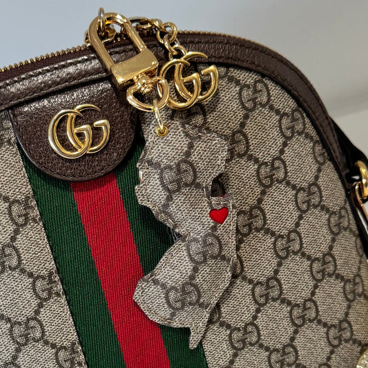 New Jersey Bag Charm Keychain