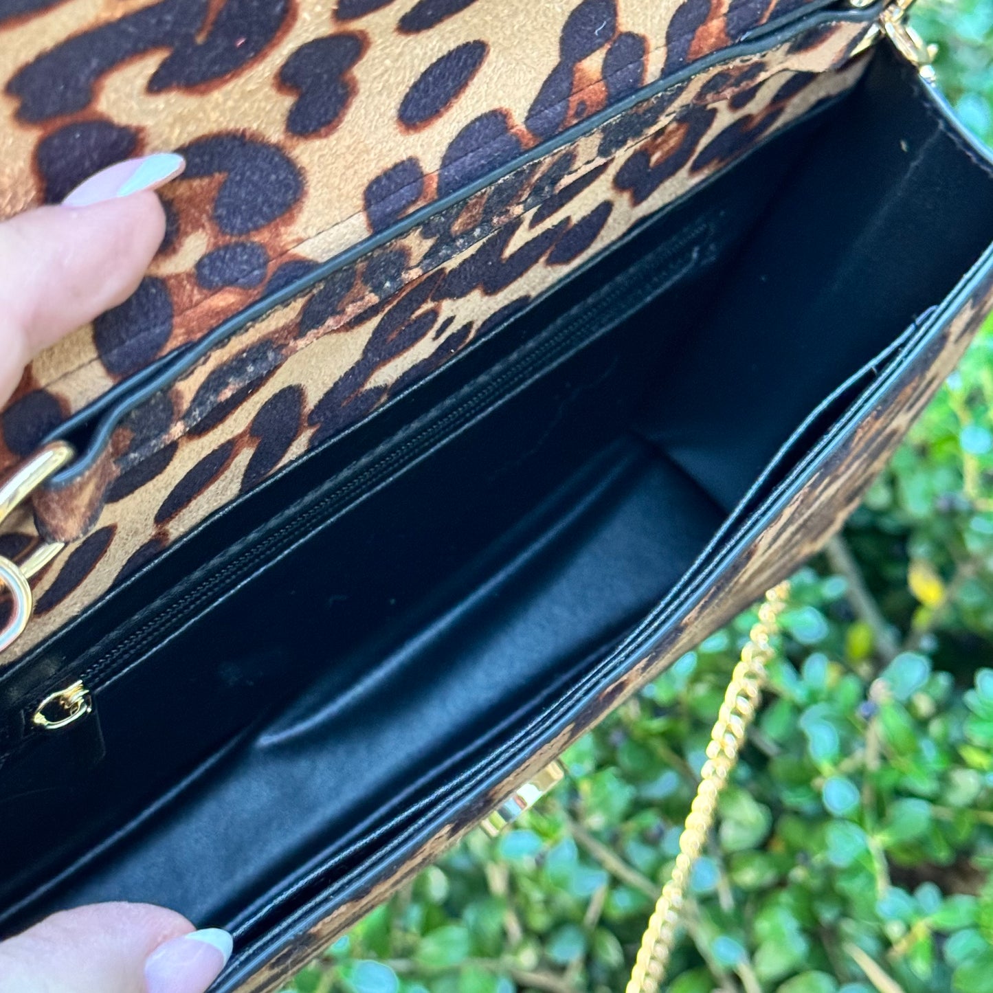 Leopard Lulu Envelope Flap Crossbody Bag