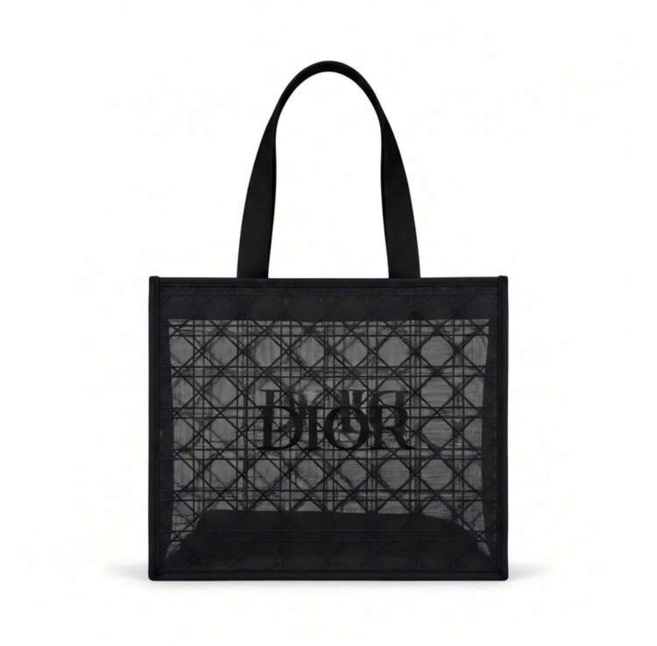Miss Saint Tropez- Tote Black Sheer Mesh Beach Travel Bag
