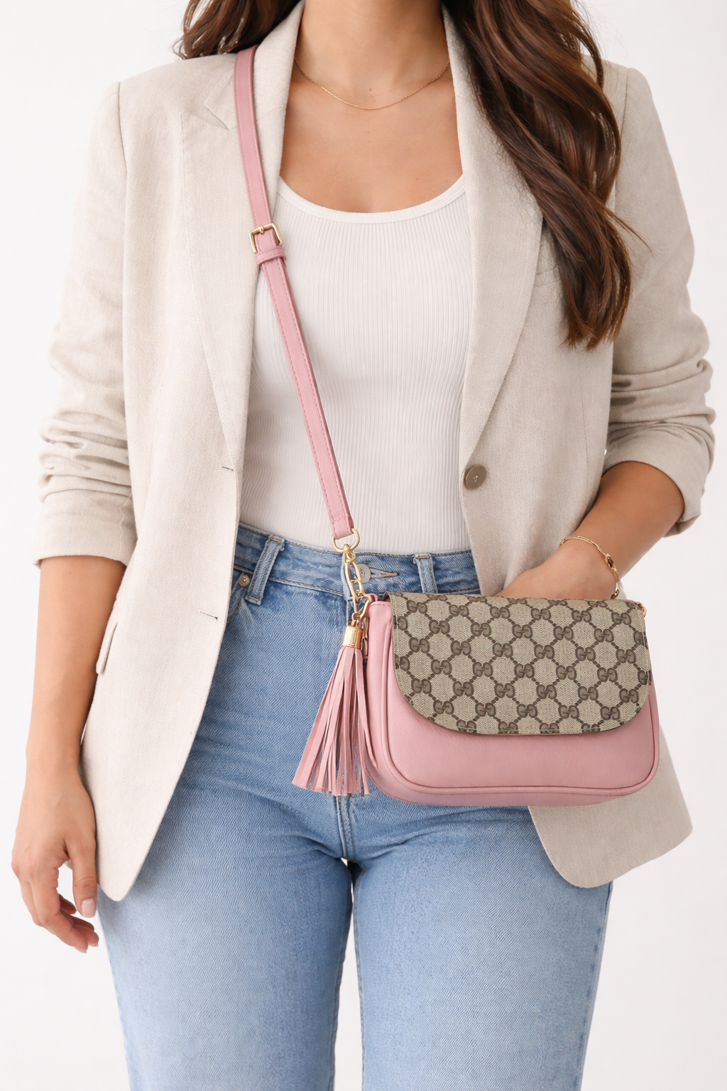 Preorder Miss Iconic - Blush Pink Gigi Flap Crossbody