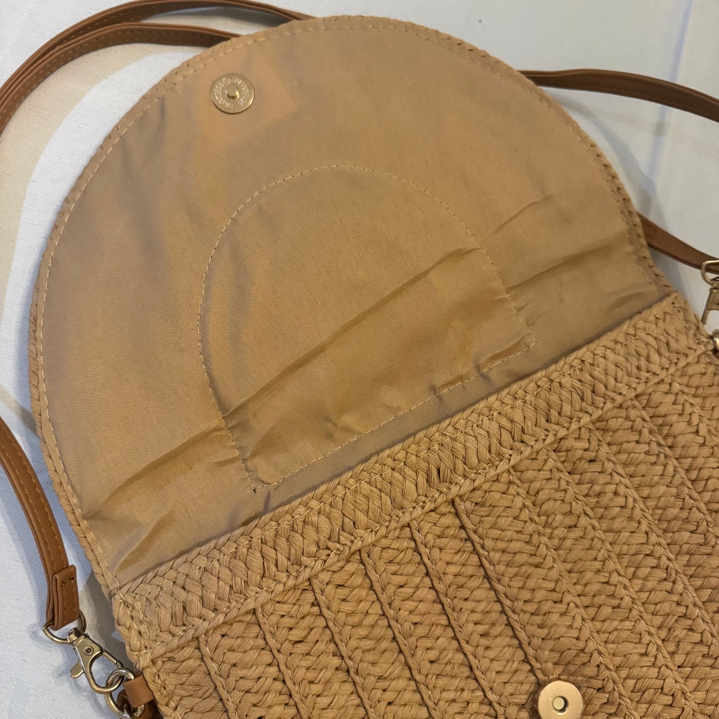 Miss Paradise - Large Raffia Clutch Crossbody in Pink GiGi