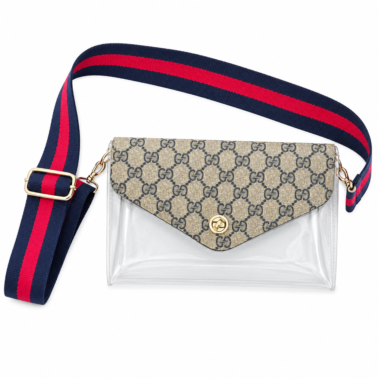 Preorder Miss America Navy GiGi Clear Stadium Bag Crossbody