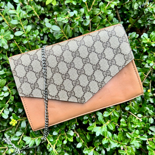 Tan Gigi Envelope Flap Bag