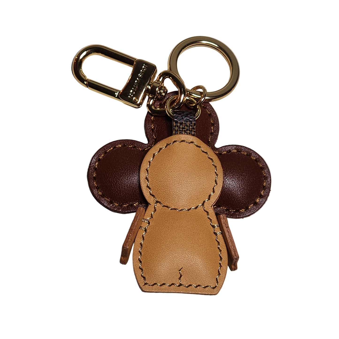 Vivi Bag Charm in Brown Check