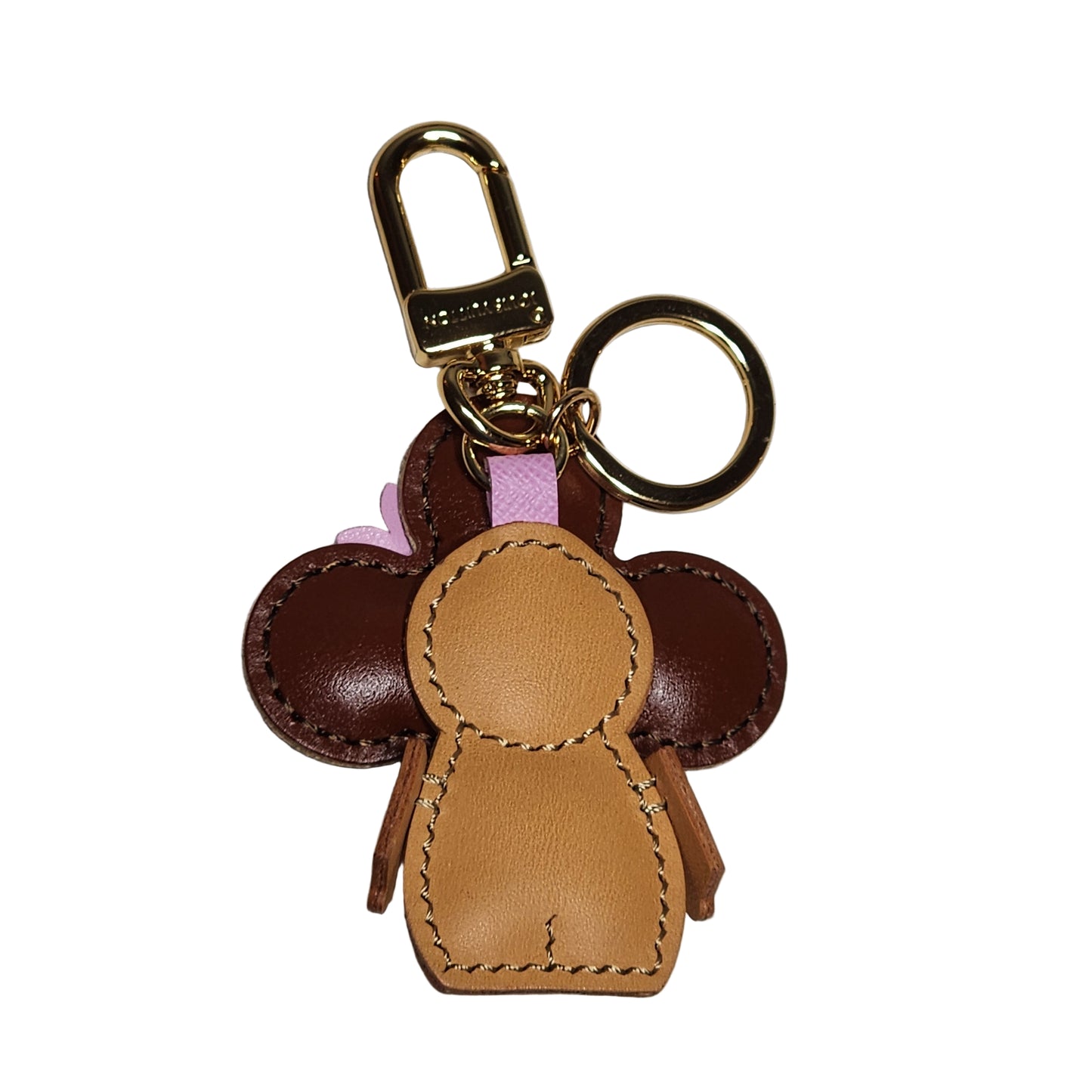 Vivi Pink Flower Bag Charm in Monogram