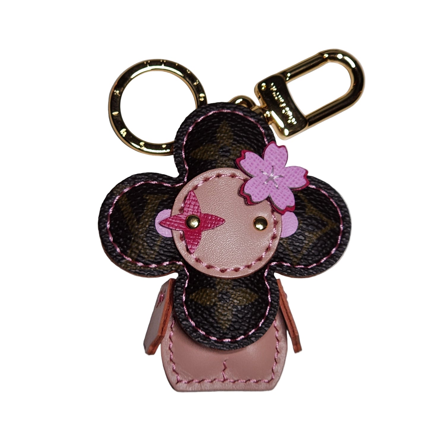 Vivi Pink Bag Charm in Monogram