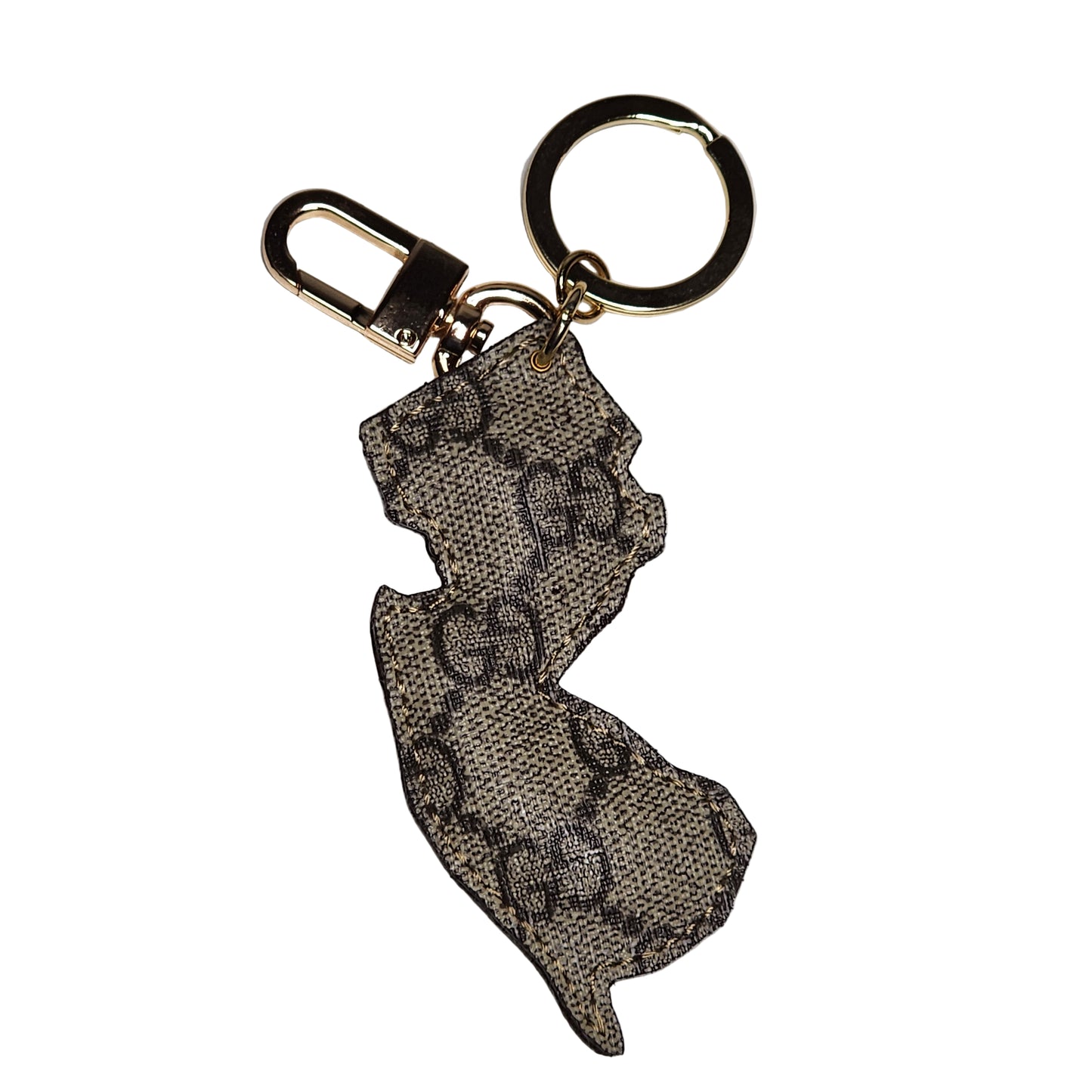 New Jersey Bag Charm Keychain
