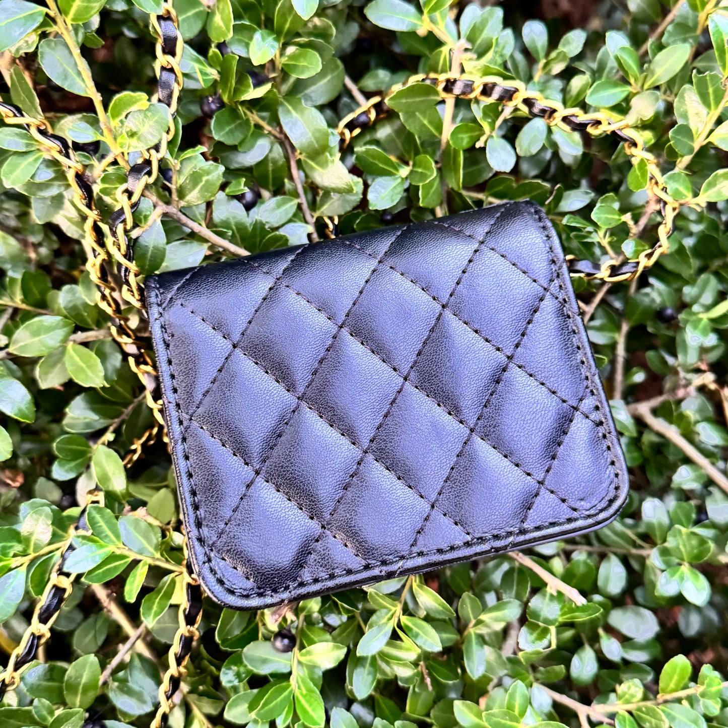 Black Quilted Mini Fifi Crossbody Waist Bag