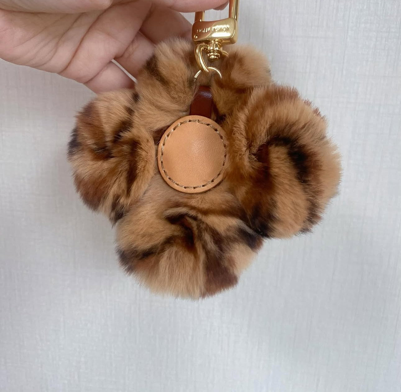 Vivi Leopard Fur Mono Bag Charm