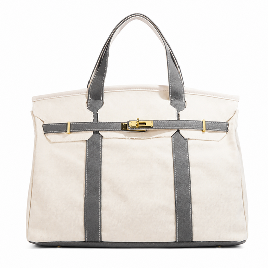Miss Harbor Gray Boat Tote Bag