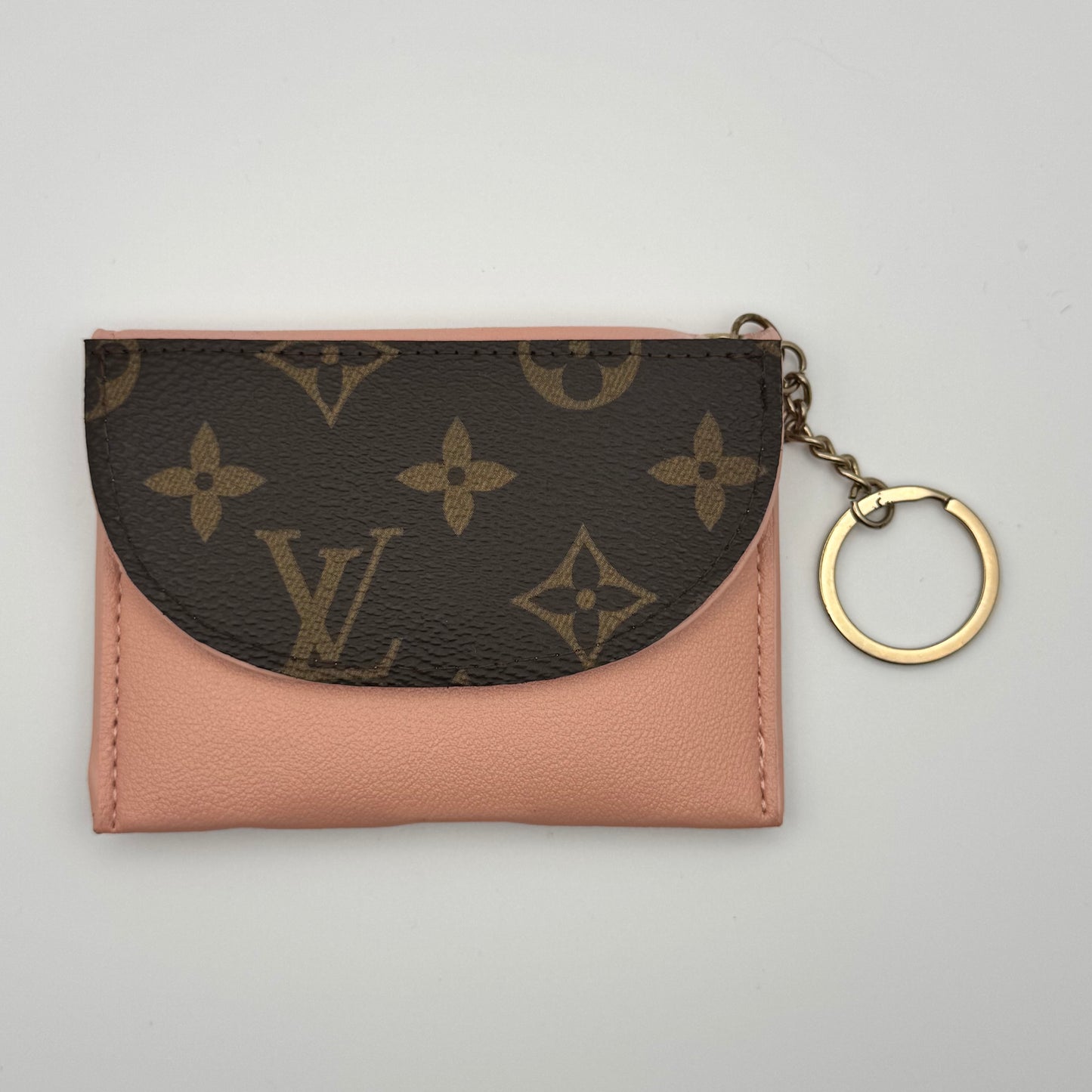 Pink Keychain Cardholder In Mono Lulu