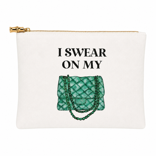 Miss Statement I Swear On My Green Bag Pouch