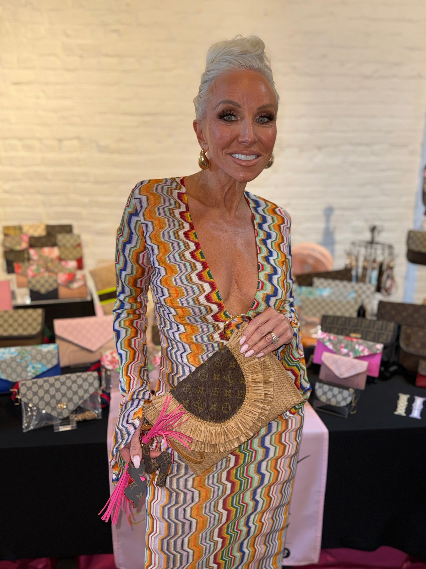 Classic Lulu Raffia Clutch Crossbody