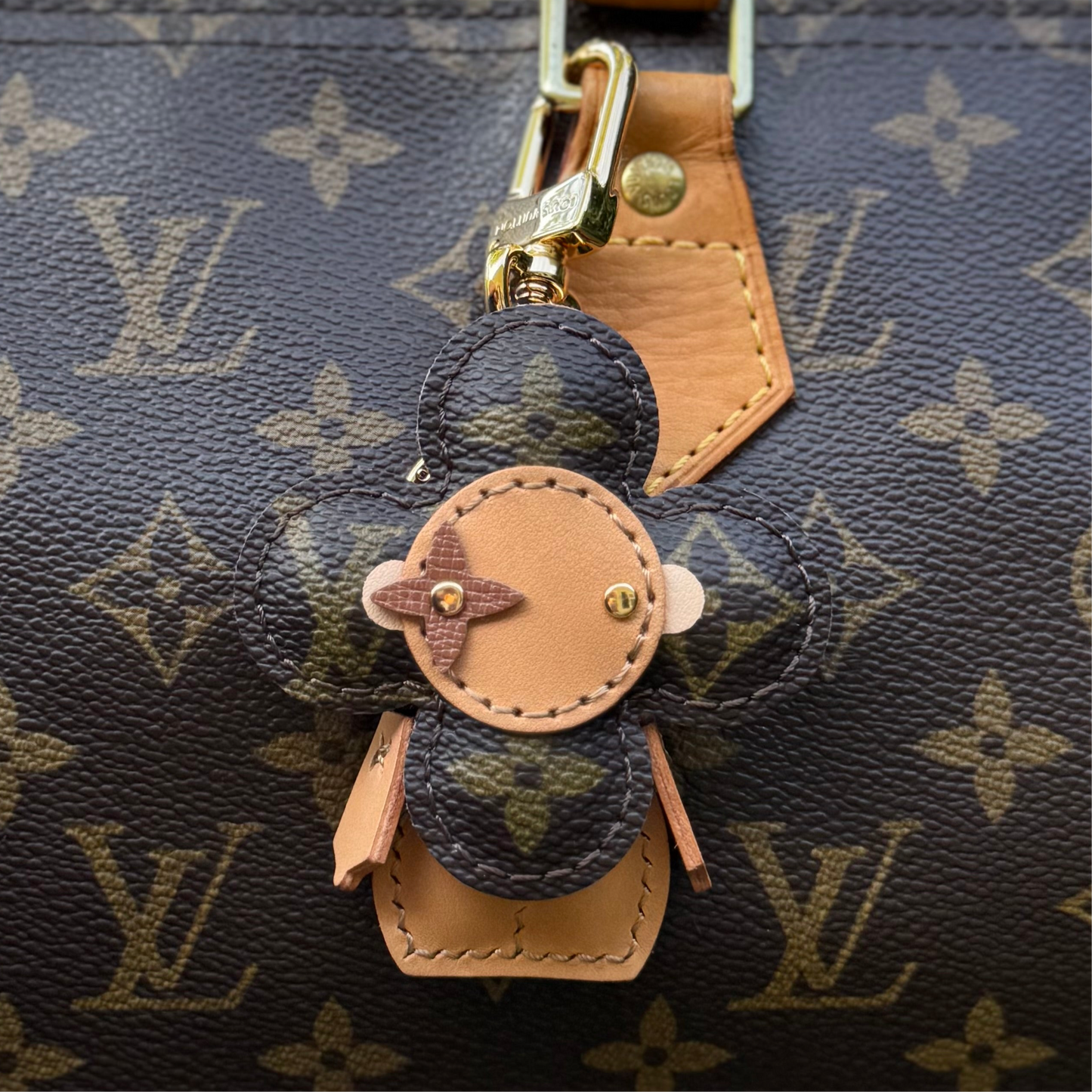 Vivi Bag Charm in Brown Monogram