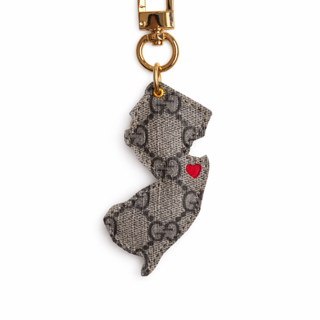 New Jersey Bag Charm Keychain