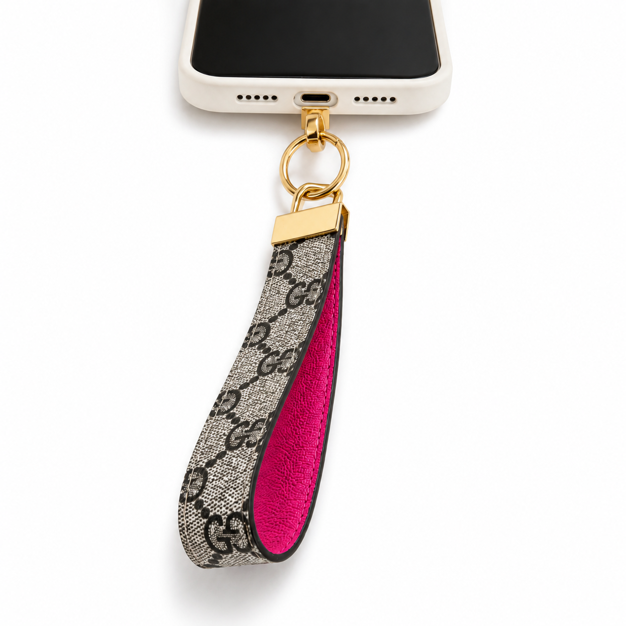 Miss Madison Loop Keychain Gigi Hot Pink