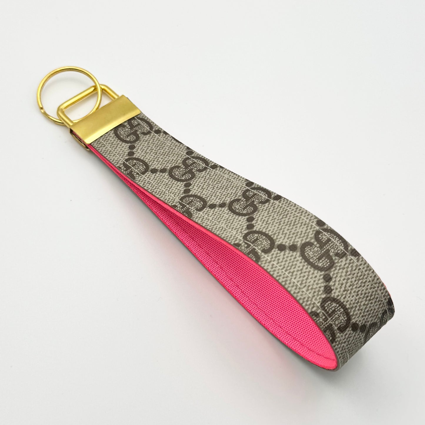 Brown Gigi Wristlet Loop Keychain