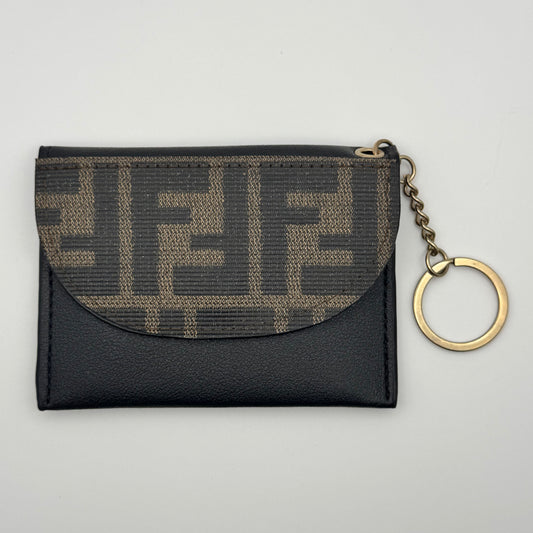 Black Keychain Cardholder In Brown Fifi
