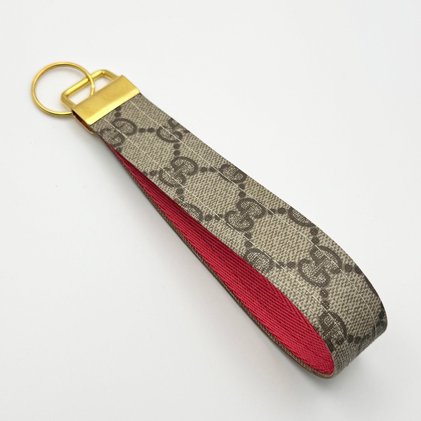 Brown Gigi Wristlet Loop Keychain