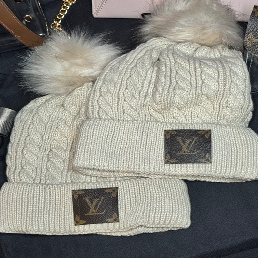 PREORDER Fleece Lined Beanie in Brown Lulu