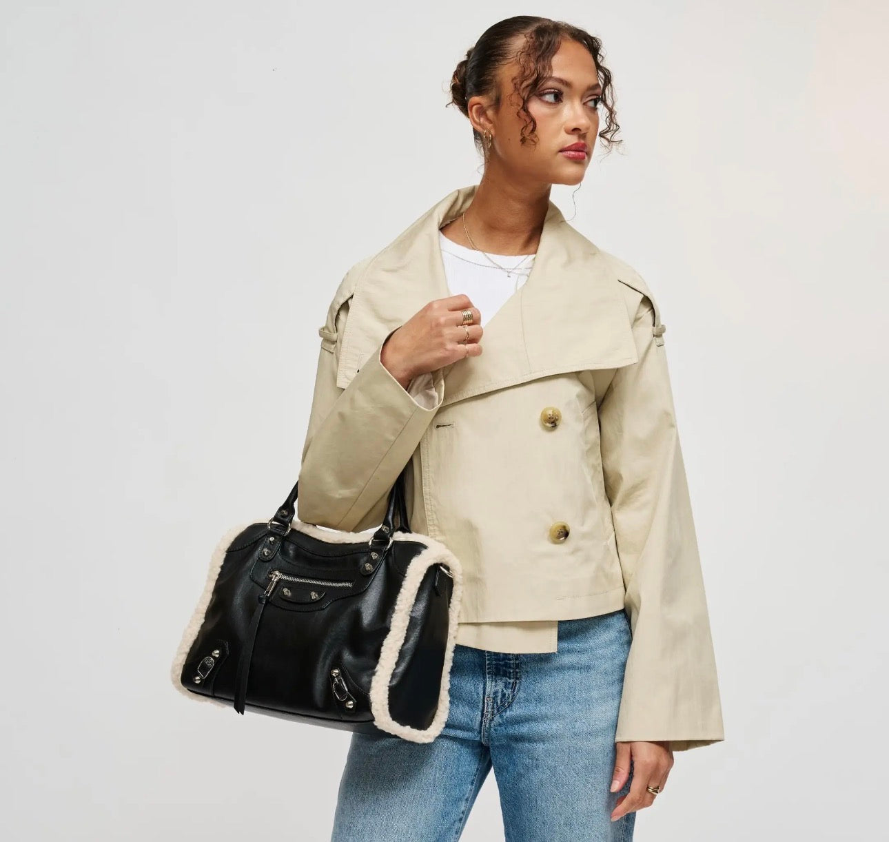 Miss Aspen Black Satchel