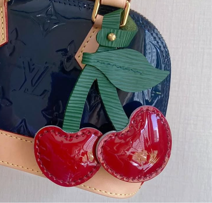 Red Vernis Cherry Bag Charm