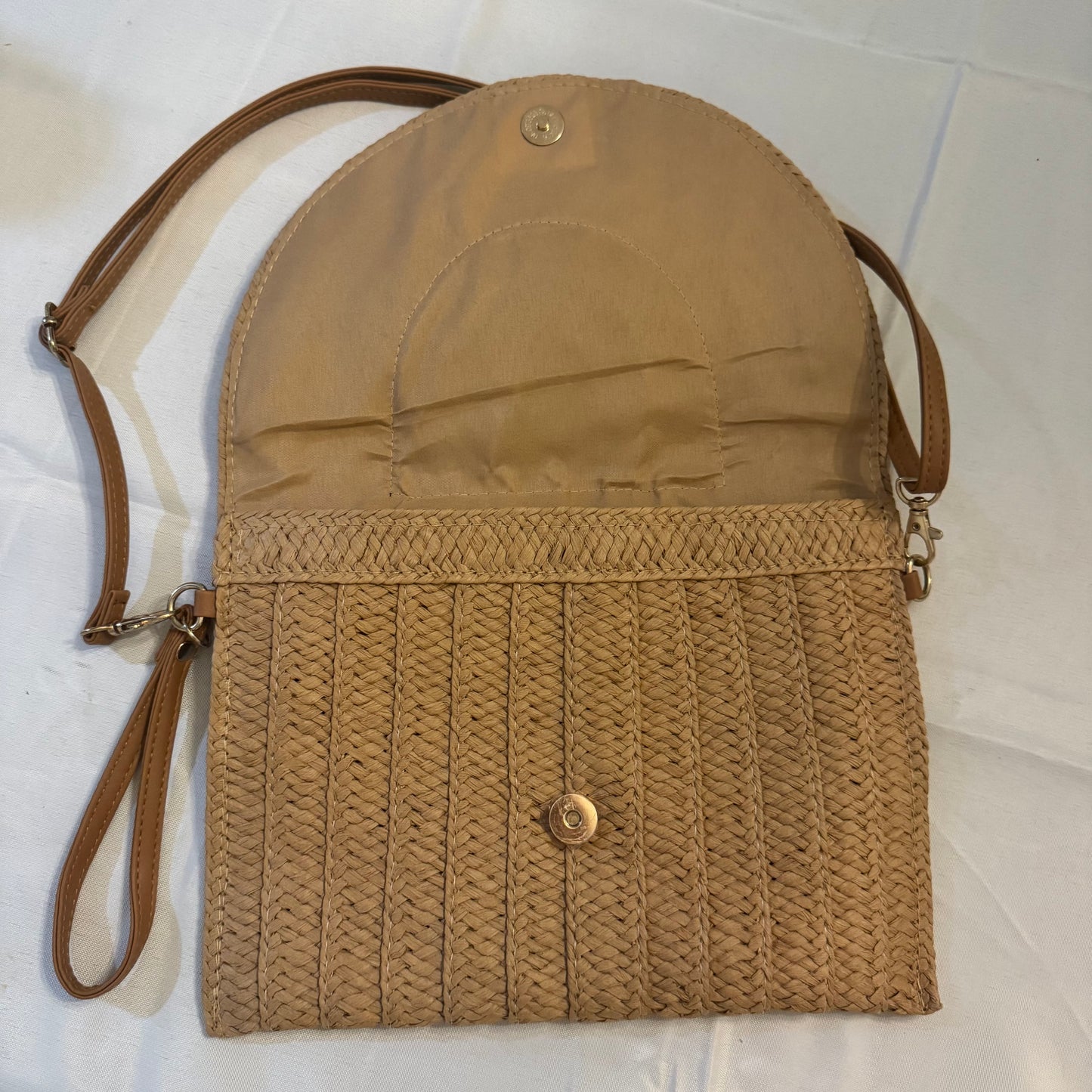 Miss Paradise - Fifi Large Raffia Clutch Crossbody