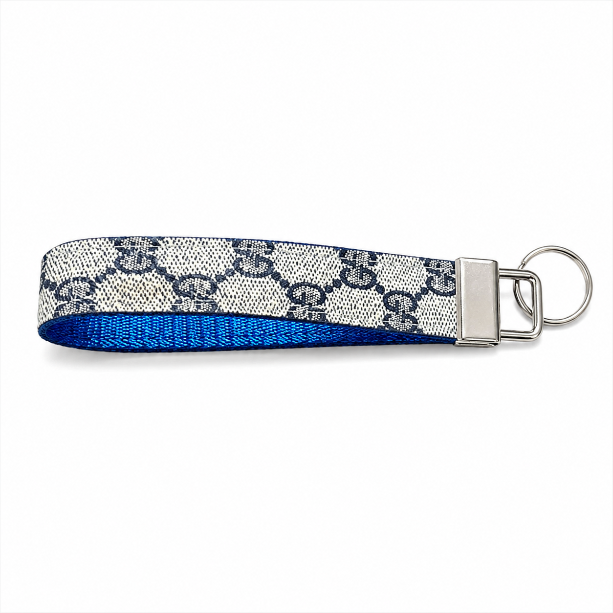 Miss Madison Loop Keychain Navy Gigi Cobalt Interior