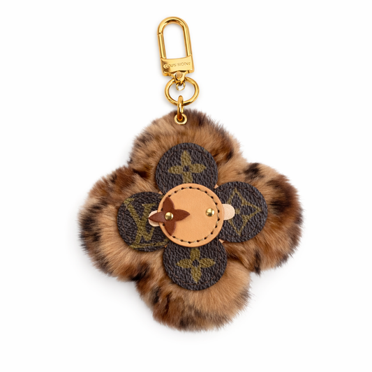 Vivi Leopard Fur Mono Bag Charm