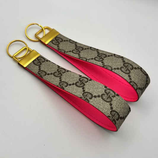 Brown Gigi Wristlet Loop Keychain