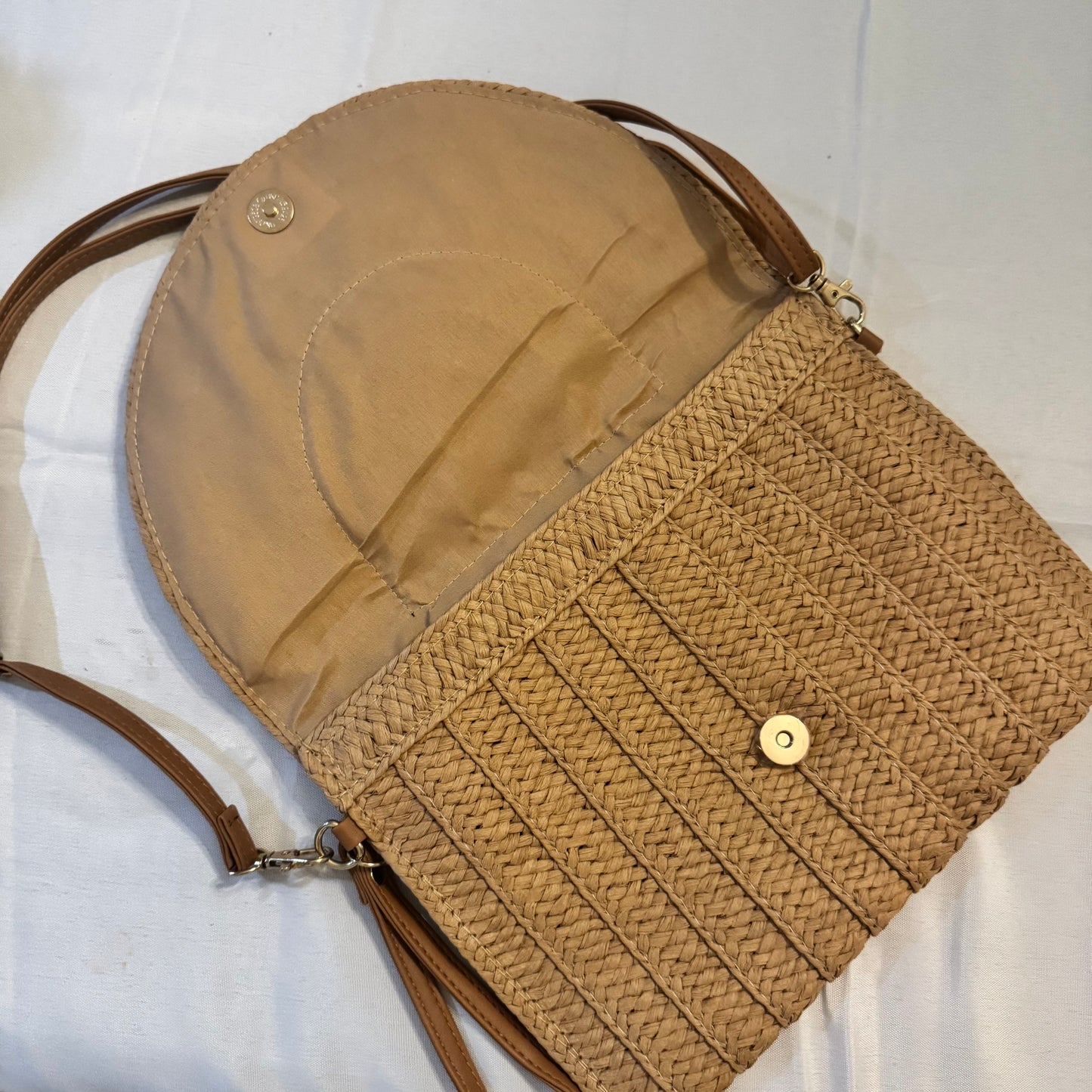 Miss Paradise - Fifi Large Raffia Clutch Crossbody