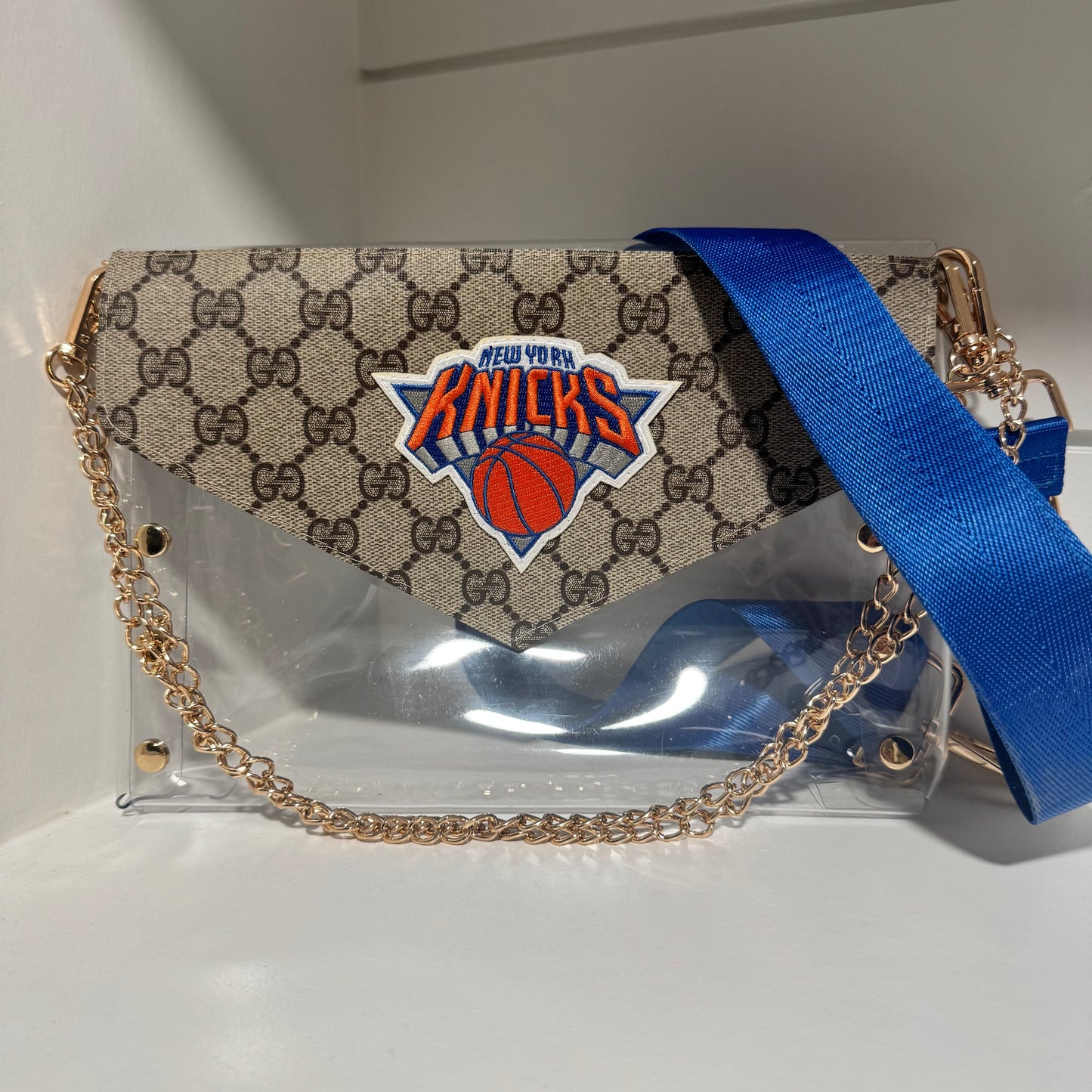 Preorder Custom NYK Large Clear Brown Gigi Stadium Bag