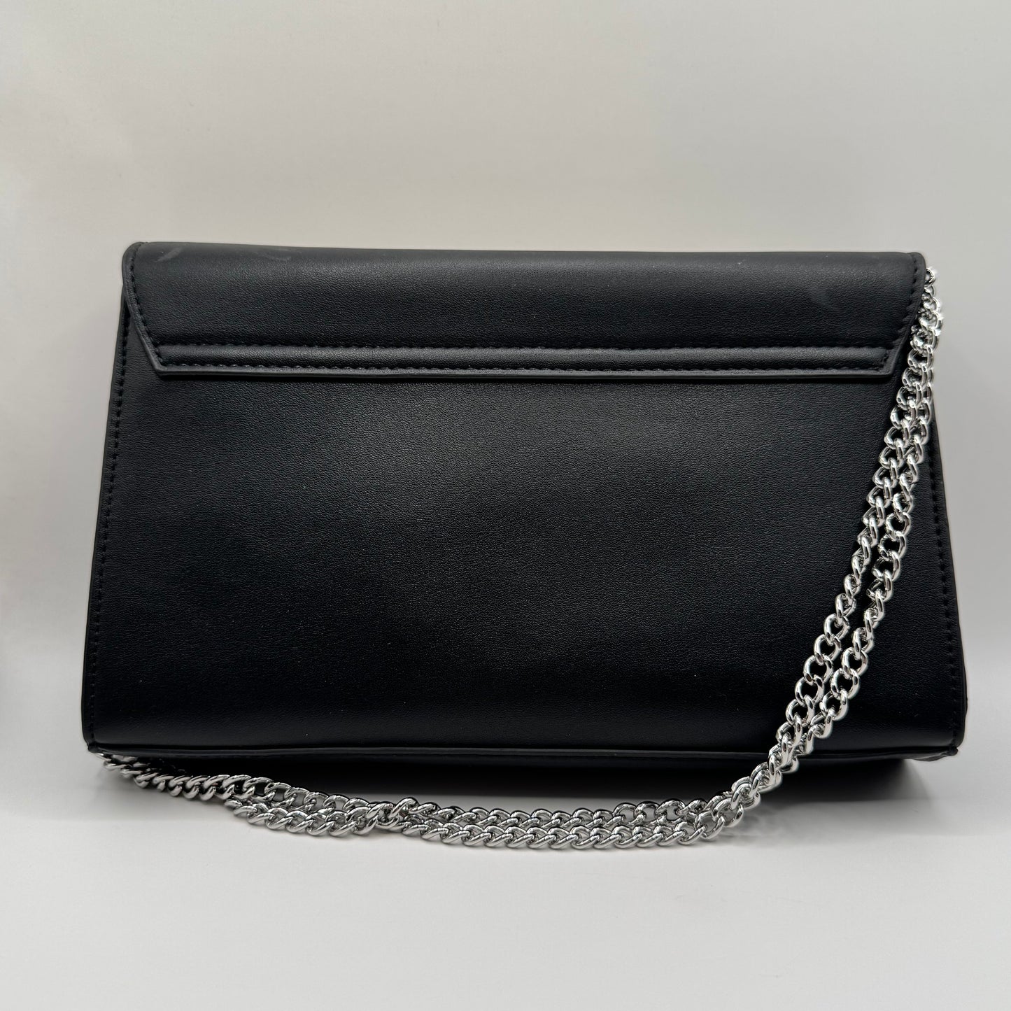 Preorder Miss Bella - Black Envelope Crossbody Italian Stripe Repurposed Bag