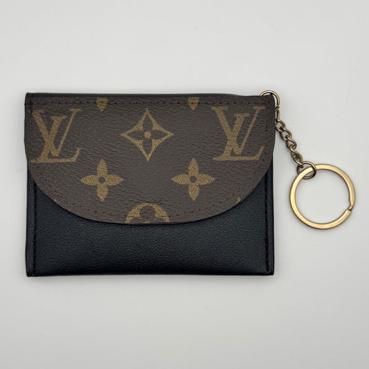 Black Keychain Cardholder In Mono Lulu