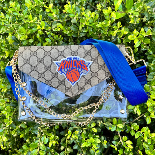 Preorder Custom NYK Large Clear Brown Gigi Stadium Bag
