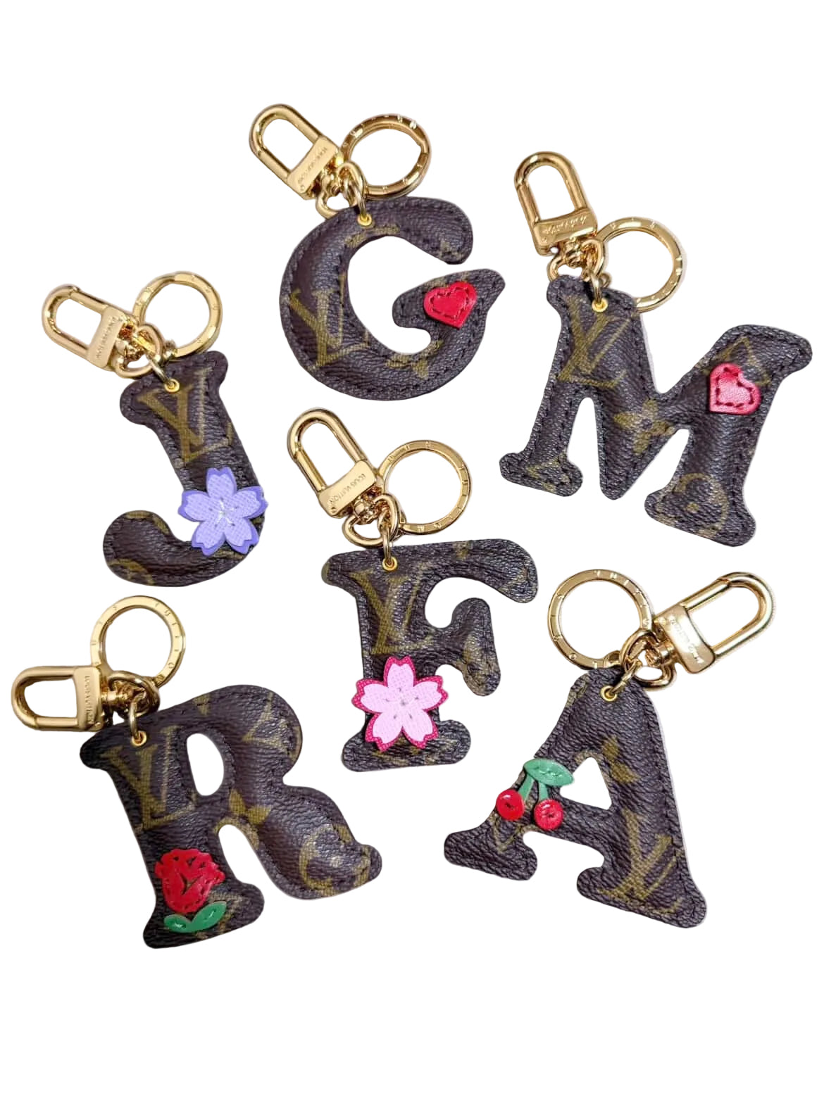 PREORDER Pick Your Initial Bag Charm Keychain