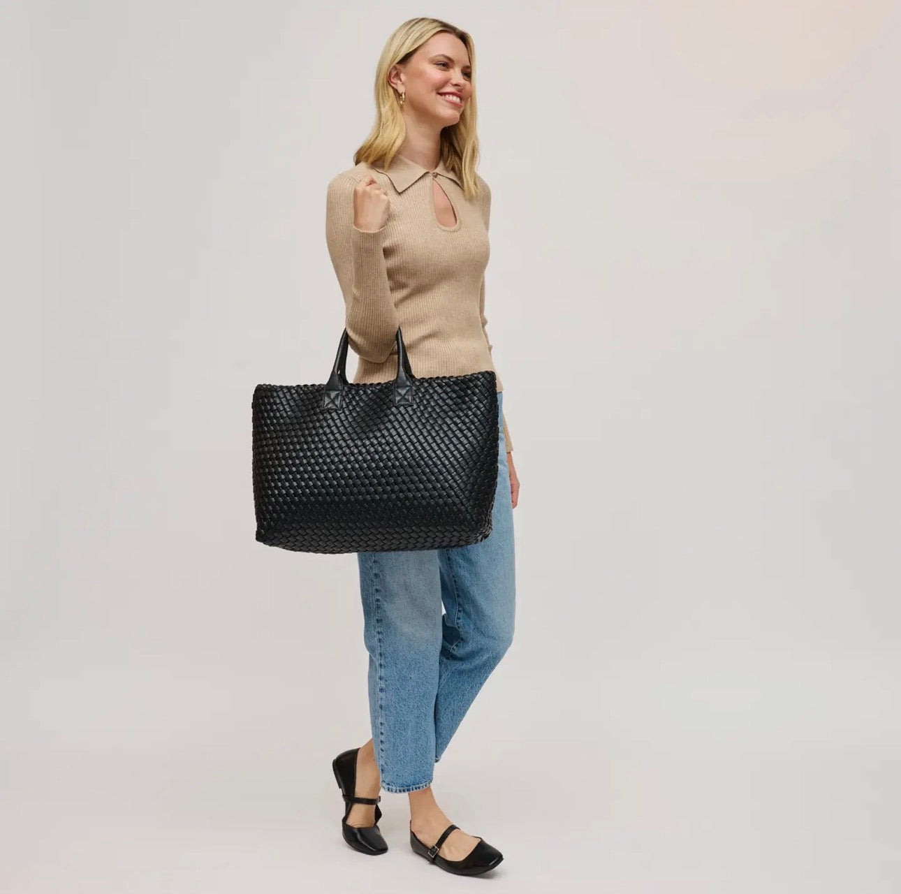 Miss Blair Large Woven Tote
