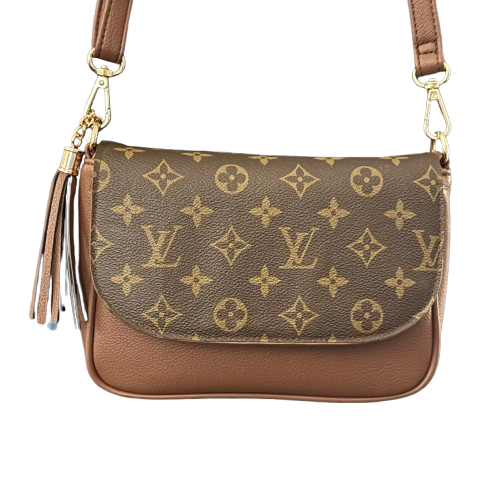 Miss Iconic - Brown Lulu Iconic Flap Crossbody