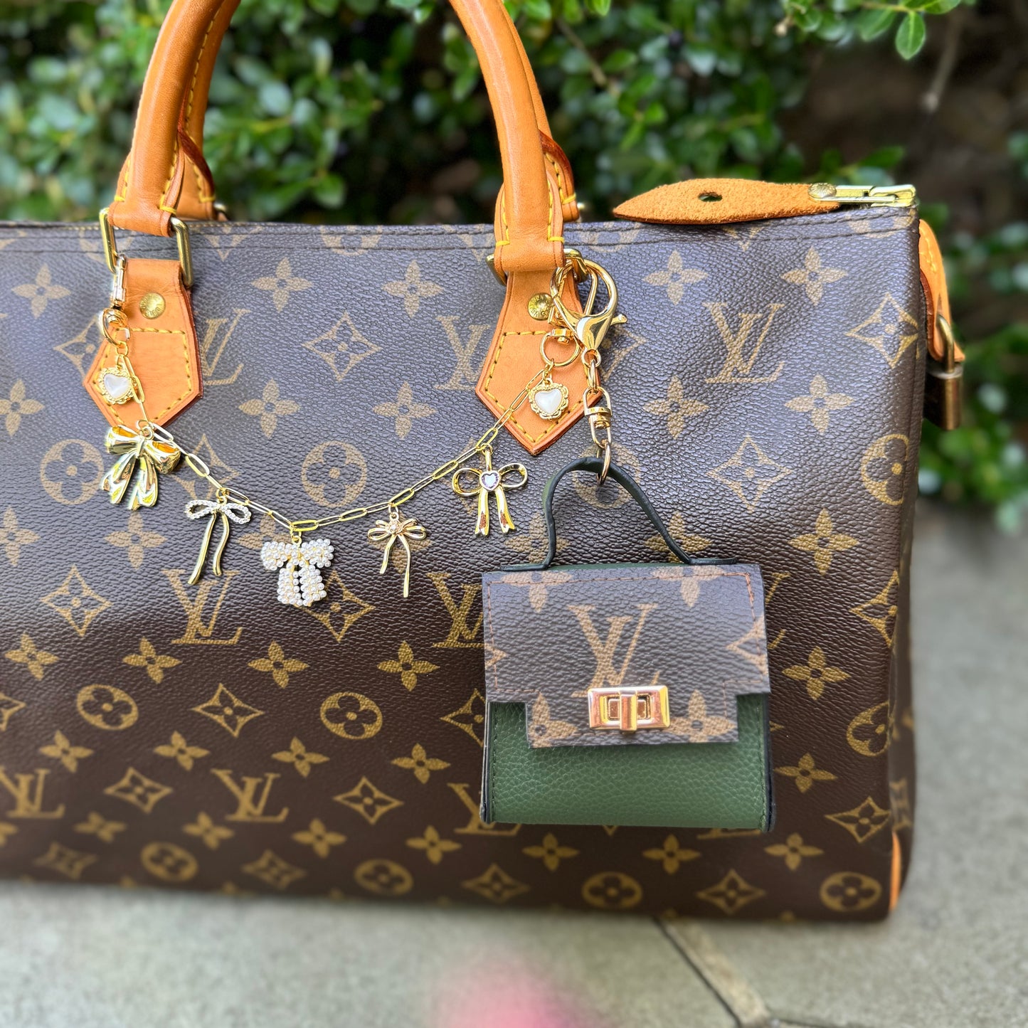 Green Classic Lulu Bag Charm