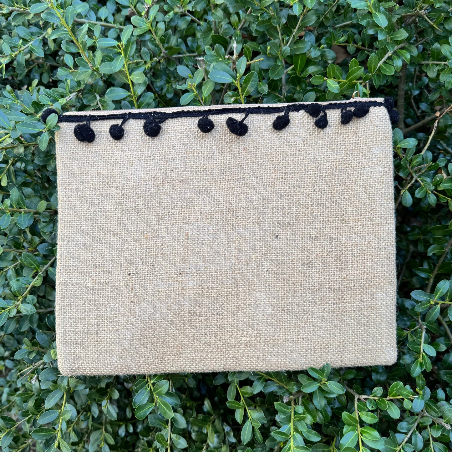 Miss Palm Beach - Black Yaya Beaded Zip Pouch