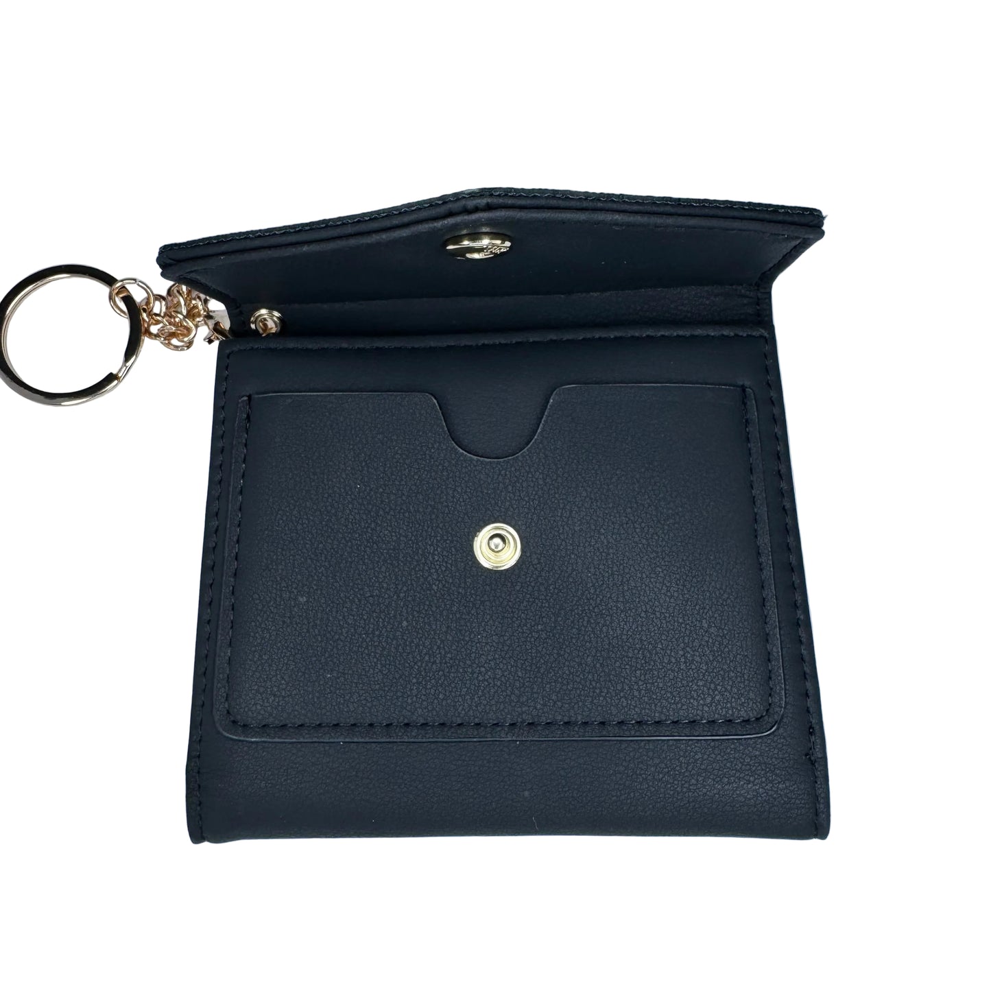 Black Compact Wallet With Black & Brown Fifi