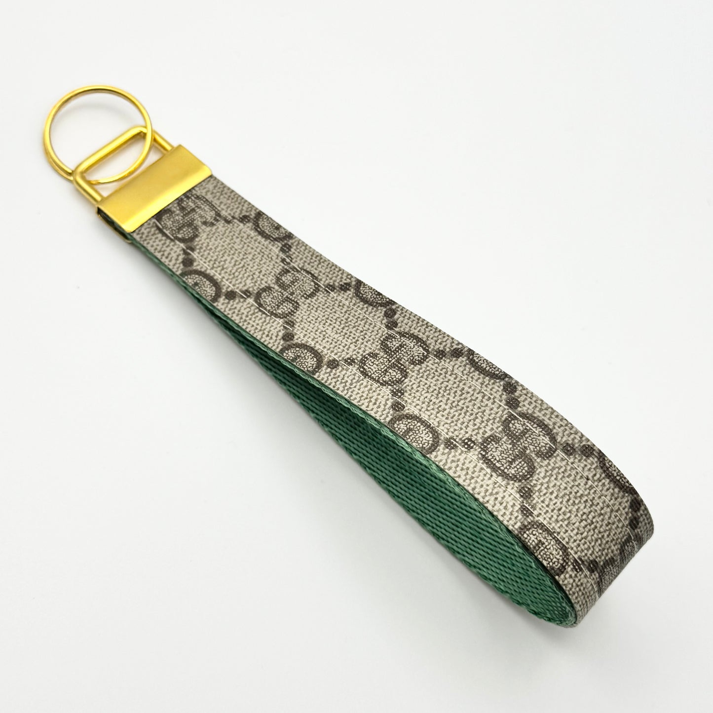 Brown Gigi Wristlet Loop Keychain