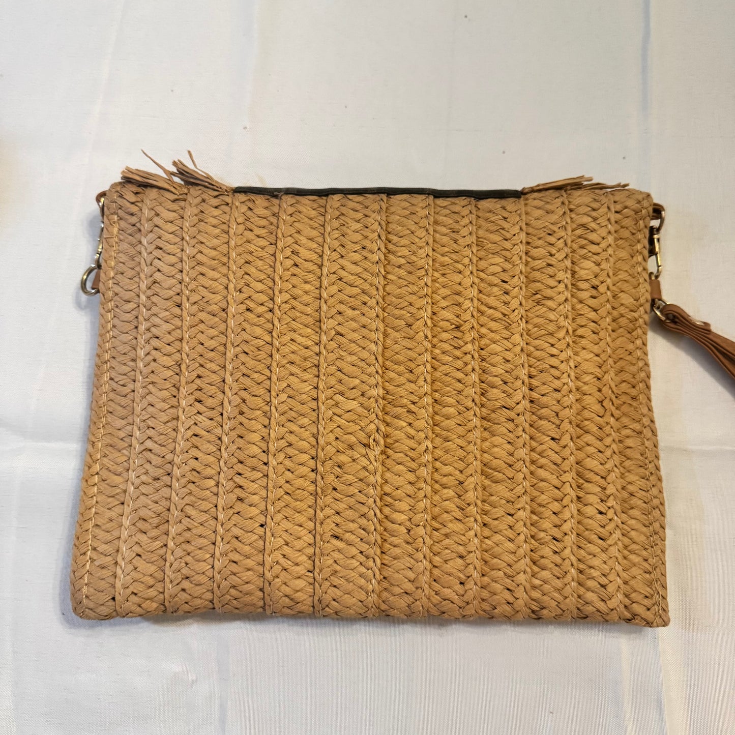 Miss Paradise - Fifi Large Raffia Clutch Crossbody