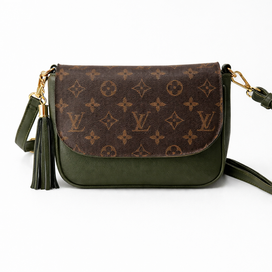 Preorder Miss Iconic - Army Green Lulu Flap Crossbody
