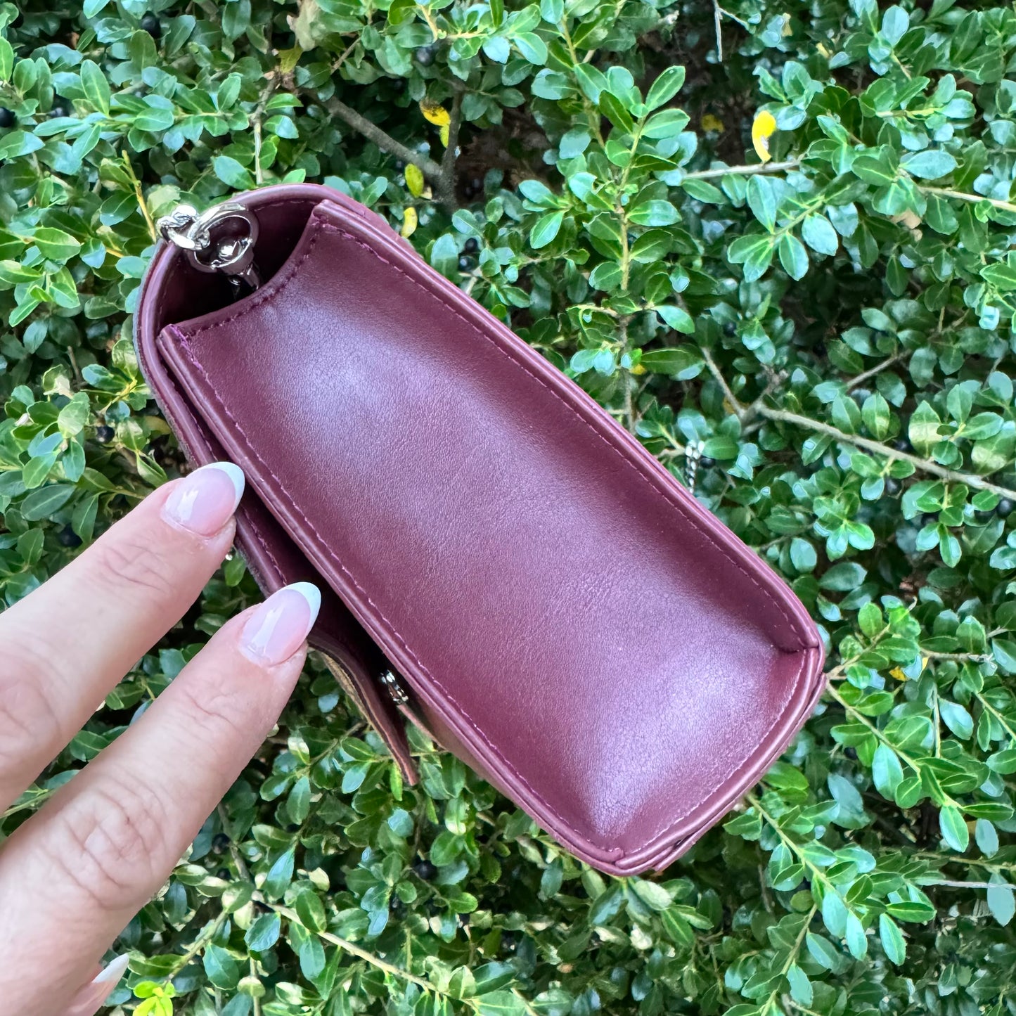 Bordeaux Lulu Check Envelope Flap Bag