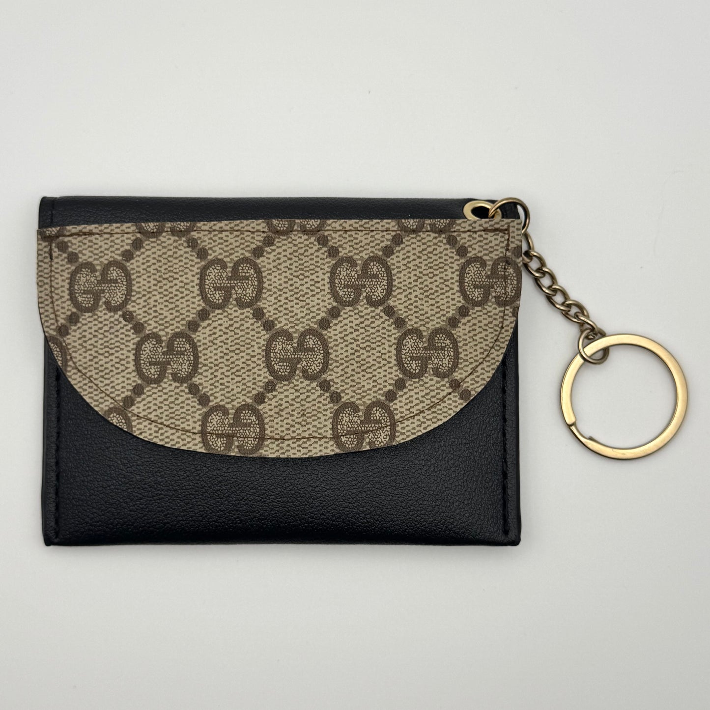 Black Keychain Cardholder In Brown Gigi