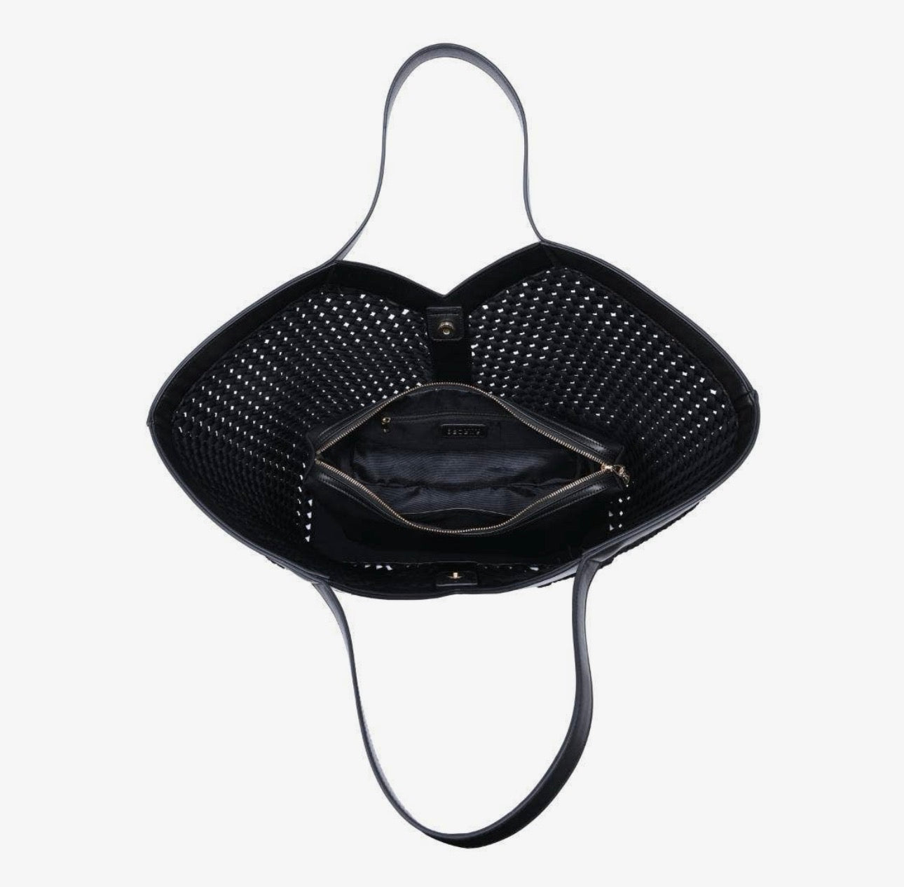 Miss St. Tropez Large Woven Calypso Tote With Pouch