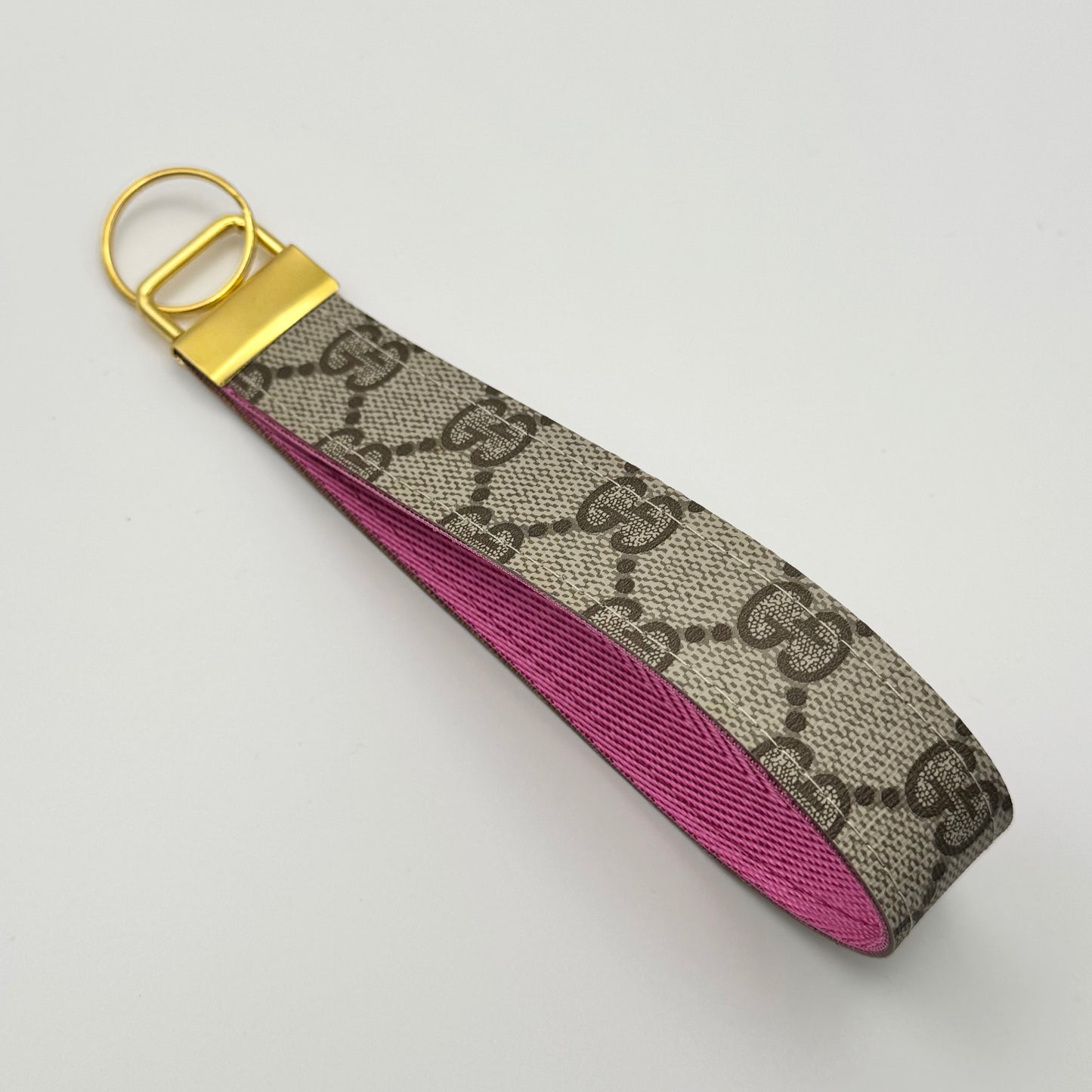 Brown Gigi Wristlet Loop Keychain